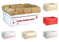 Holzkiste mit Glitter-Aufdruck Frohe Weihnachten - Stiege...