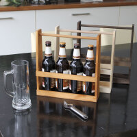 Bierträger 4er aus Holz - Flaschenträger...