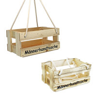 Männerhandtasche aus Holz - Bierträger...
