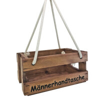 Männerhandtasche aus Holz - Bierträger Flaschenträger Getränketräger Geschenk