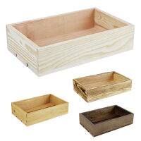 Holzkiste XS zur Aufbewahrung Dekoration 28,5x18,2x7cm -...