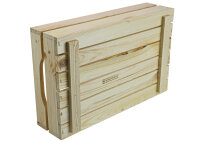 Holzkiste S Natur zur Aufbewahrung Dekoration 40x25x9,6 cm - Stiege Steige Obstkiste Präsentkorb Geschenk