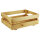 Holzkiste M-halb Hellbraun zur Aufbewahrung Dekoration 40x30x13 cm - Stiege Steige Obstkiste Präsentkorb Geschenk