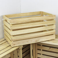 Holzkiste XL Natur zur Aufbewahrung Dekoration...