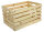Holzkiste XL Natur zur Aufbewahrung Dekoration 59,5x39,5x34 cm - Stiege Steige Obstkiste Präsentkorb Geschenk