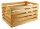 Holzkiste XL Hellbraun zur Aufbewahrung Dekoration 59,5x39,5x34 cm - Stiege Steige Obstkiste Präsentkorb Geschenk