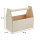 Werkzeugkiste aus Holz Natur mit Tragegriff S 26x14x22cm - Hausmeisterkiste Tragekiste Kiste