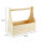 Werkzeugkiste aus Holz Natur mit Tragegriff M 40x20x38cm - Hausmeisterkiste Tragekiste Kiste