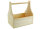 Werkzeugkiste aus Holz Natur mit Tragegriff L 37x25x38cm - Hausmeisterkiste Tragekiste Kiste