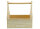 Werkzeugkiste aus Holz Natur mit Tragegriff XL 40x25x38cm - Hausmeisterkiste Tragekiste Kiste