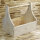 Werkzeugkiste aus Holz Natur mit Tragegriff XXL 40x30x40cm - Hausmeisterkiste Tragekiste Kiste