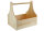 Werkzeugkiste aus Holz Natur mit Tragegriff XXL 40x30x40cm - Hausmeisterkiste Tragekiste Kiste