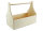 Werkzeugkiste aus Holz Natur mit Tragegriff 3XL 47x25x38cm - Hausmeisterkiste Tragekiste Kiste