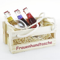 Frauenhandtasche aus Holz - Bierträger...