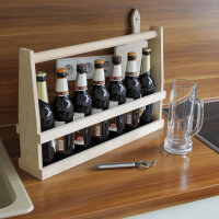 Bierträger 7er Halber Meter aus Holz -...