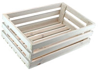 Holzkiste 3er Set Weiß - Dekokiste Geschenkverpackung Aufbewahrung