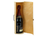 Furnierhülse Holz Natur für 1 Flasche Sekt Geschenkverpackung Dokumentenrolle