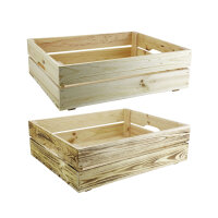 Holzkiste "Industrial" Größe M - 50x40x15,5 cm(außen)