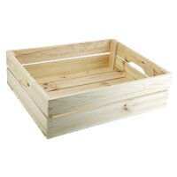 Holzkiste "Industrial" Größe M - 50x40x15,5 cm(außen)