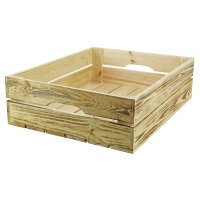 Holzkiste "Industrial" Größe M - 50x40x15,5 cm(außen)