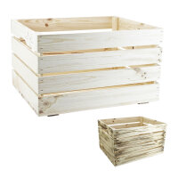 Holzkiste "Industrial" Größe XL - 50x40x30cm (außen)