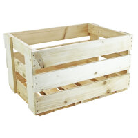 Weinstiege natur/geflammt - Weinkiste aus Holz