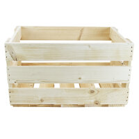 Weinstiege natur/geflammt - Weinkiste aus Holz