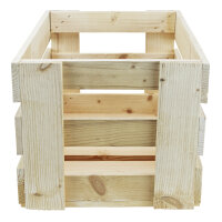 Weinstiege natur/geflammt - Weinkiste aus Holz