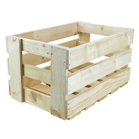 Weinstiege natur/geflammt - Weinkiste aus Holz