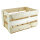 Weinstiege natur/geflammt - Weinkiste aus Holz