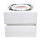 Holzkiste mit Deckel und Aufdruck Merry Christmas and a Happy New Year Schatulle Geschenkbox Weihnachten