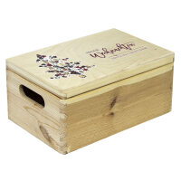 Holzkiste Geschenkbox mit Klappdeckel und...