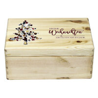 Holzkiste Geschenkbox mit Klappdeckel und Aufdruck...