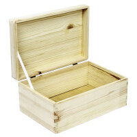 Holzkiste Geschenkbox mit Klappdeckel und Aufdruck Weihnachten