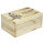 Holzkiste Geschenkbox mit Klappdeckel und Aufdruck Weihnachten