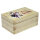 Holzkiste Geschenkbox mit Klappdeckel und Aufdruck Weihnachten