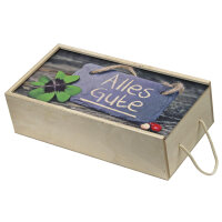 Geschenkbox mit Schiebedeckel und Aufdruck "Alles...