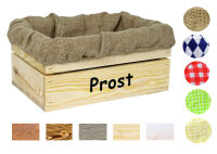 Holzkiste mit Aufdruck Prost - Stiege Steige...